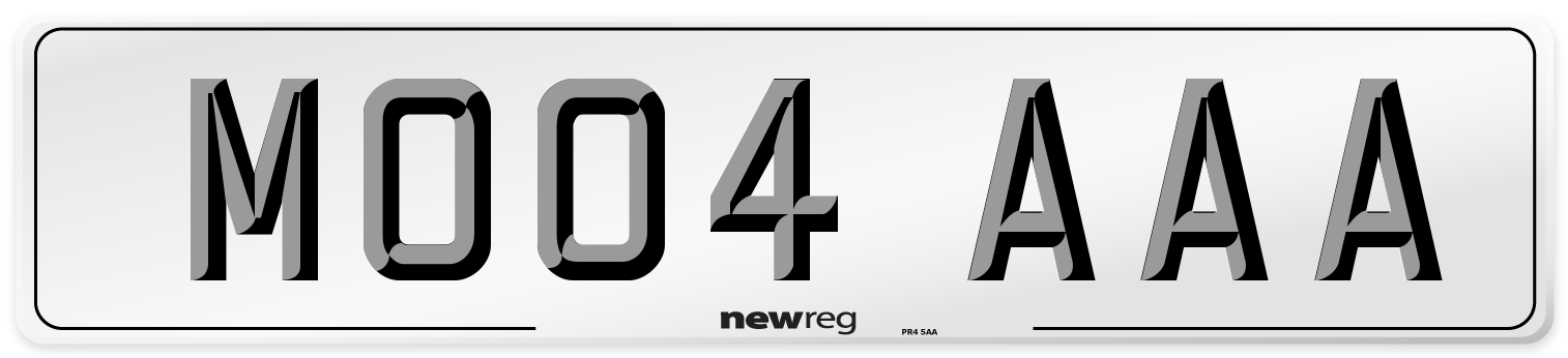 MO04 AAA Number Plate from New Reg